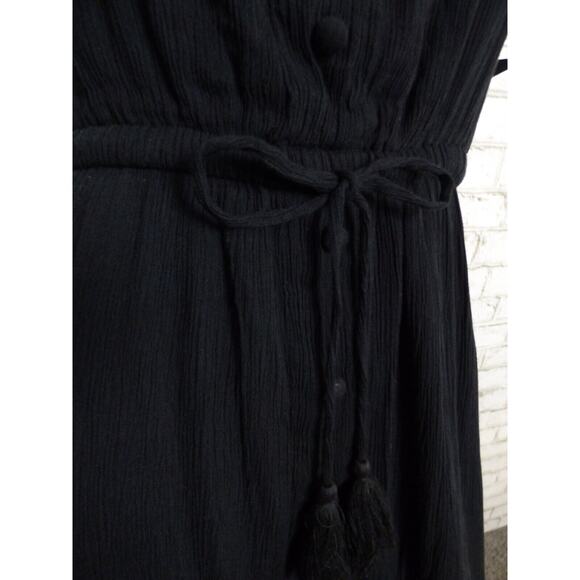 INC International Concepts Black Off Shoulder Tiered Peasant Dress XS NEW - Picture 5 of 16